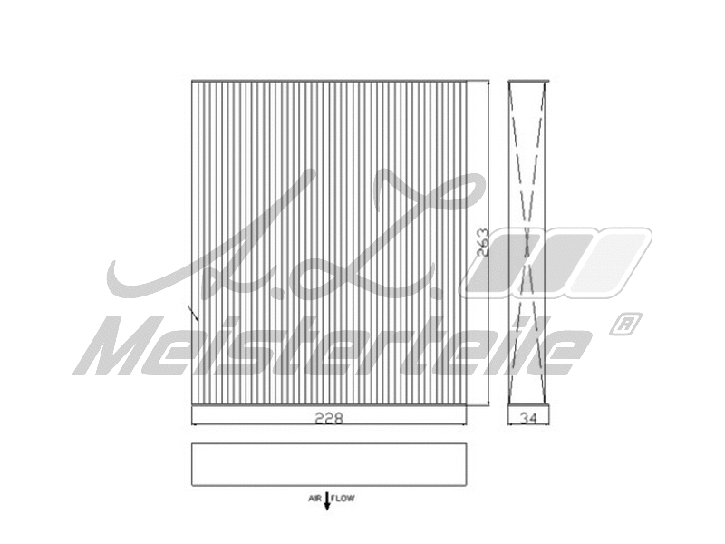 Filter, cabin air (AZMT-41-010-1562)