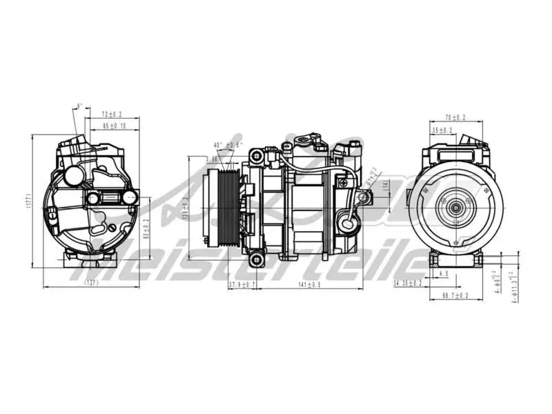 Compressor, air conditioning (AZMT-45-041-1127)