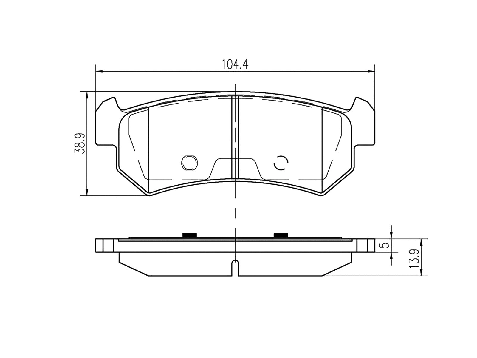 Brake Pad Set, disc brake (AZMT-44-022-1241)