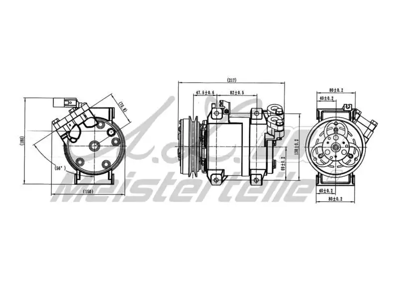 Compressor, air conditioning (AZMT-45-041-1003)