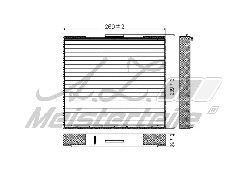 Filter, cabin air (AZMT-41-010-1654)
