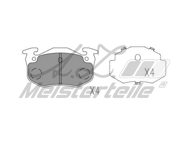 Brake Pad Set, disc brake (AZMT-44-022-2597)