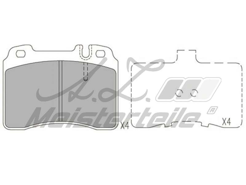 Brake Pad Set, disc brake (AZMT-44-022-1693)