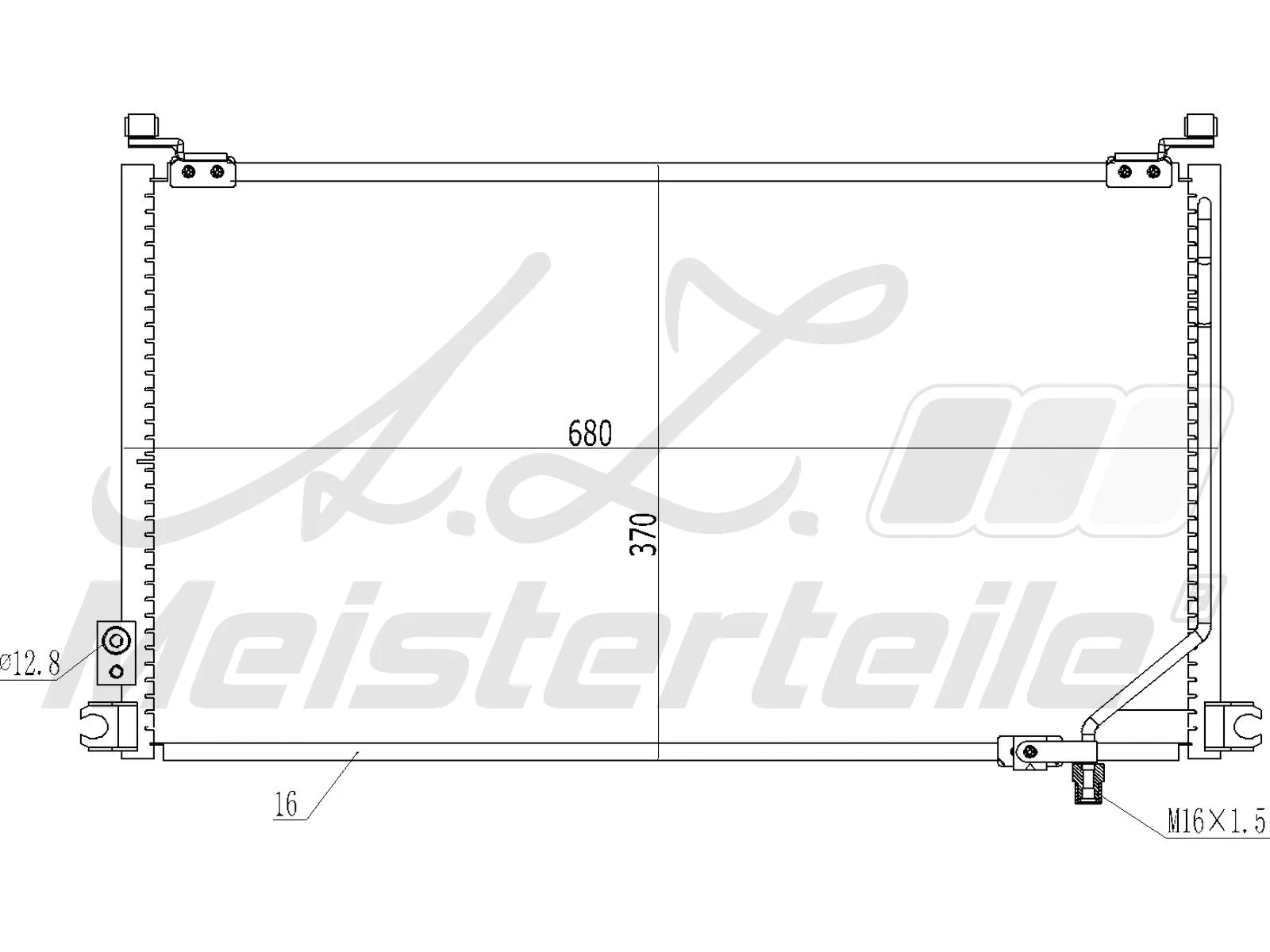 Condenser, air conditioning (AZMT-45-030-1014)