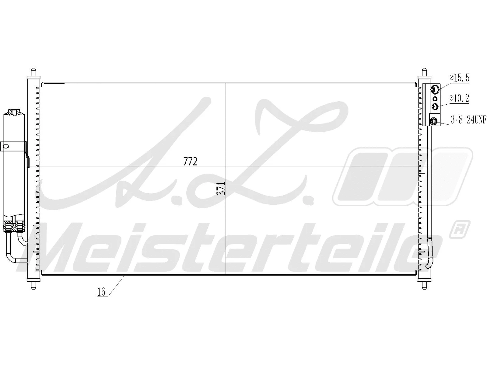 Condenser, air conditioning (AZMT-45-030-1260)