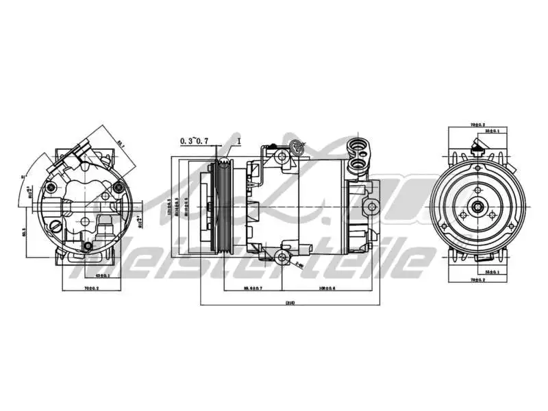 Compressor, air conditioning (AZMT-45-041-1096)