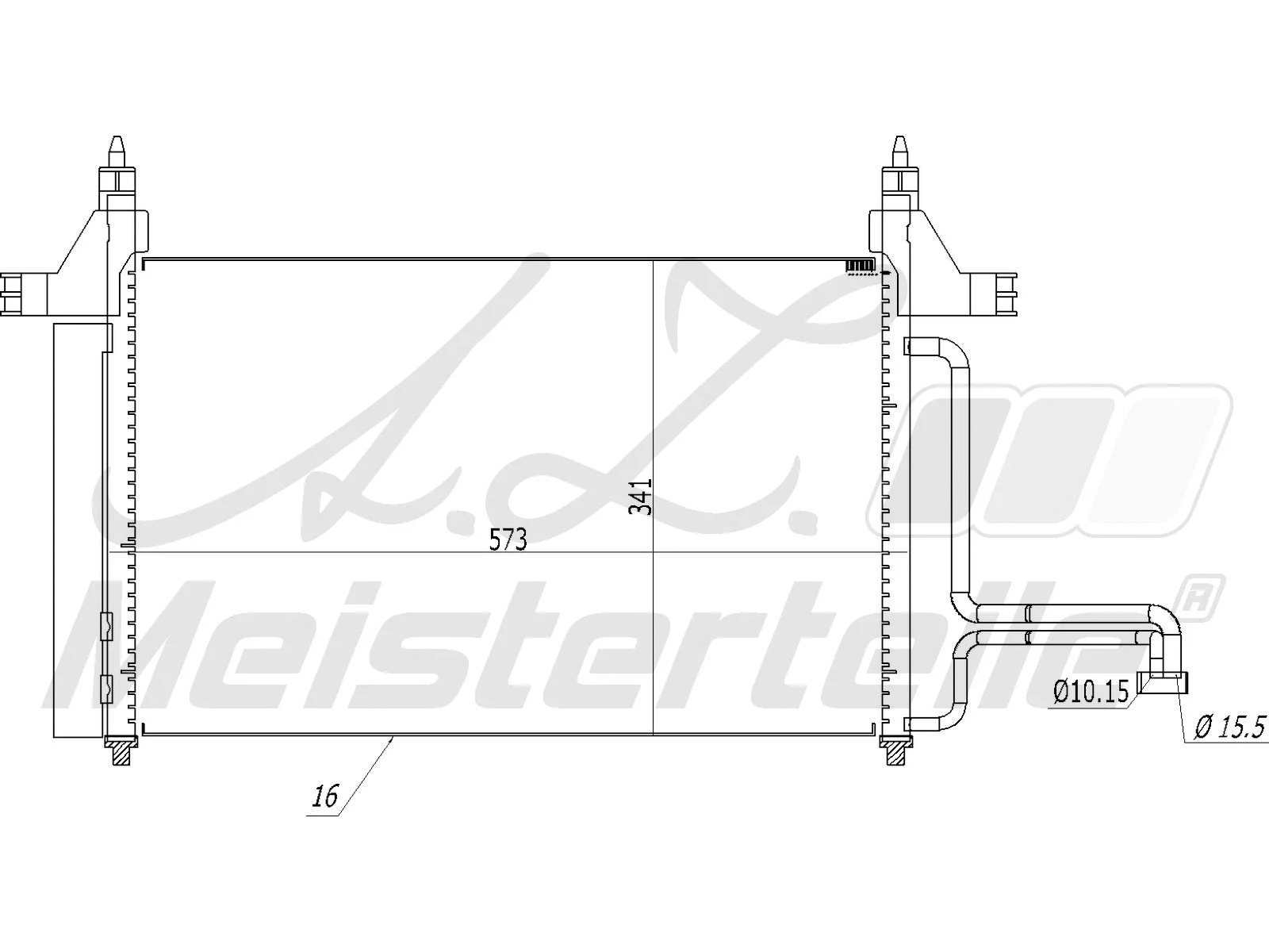 Condenser, air conditioning (AZMT-45-030-1344)