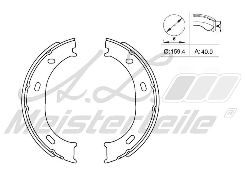 Brake Shoe Set (AZMT-44-026-1122)