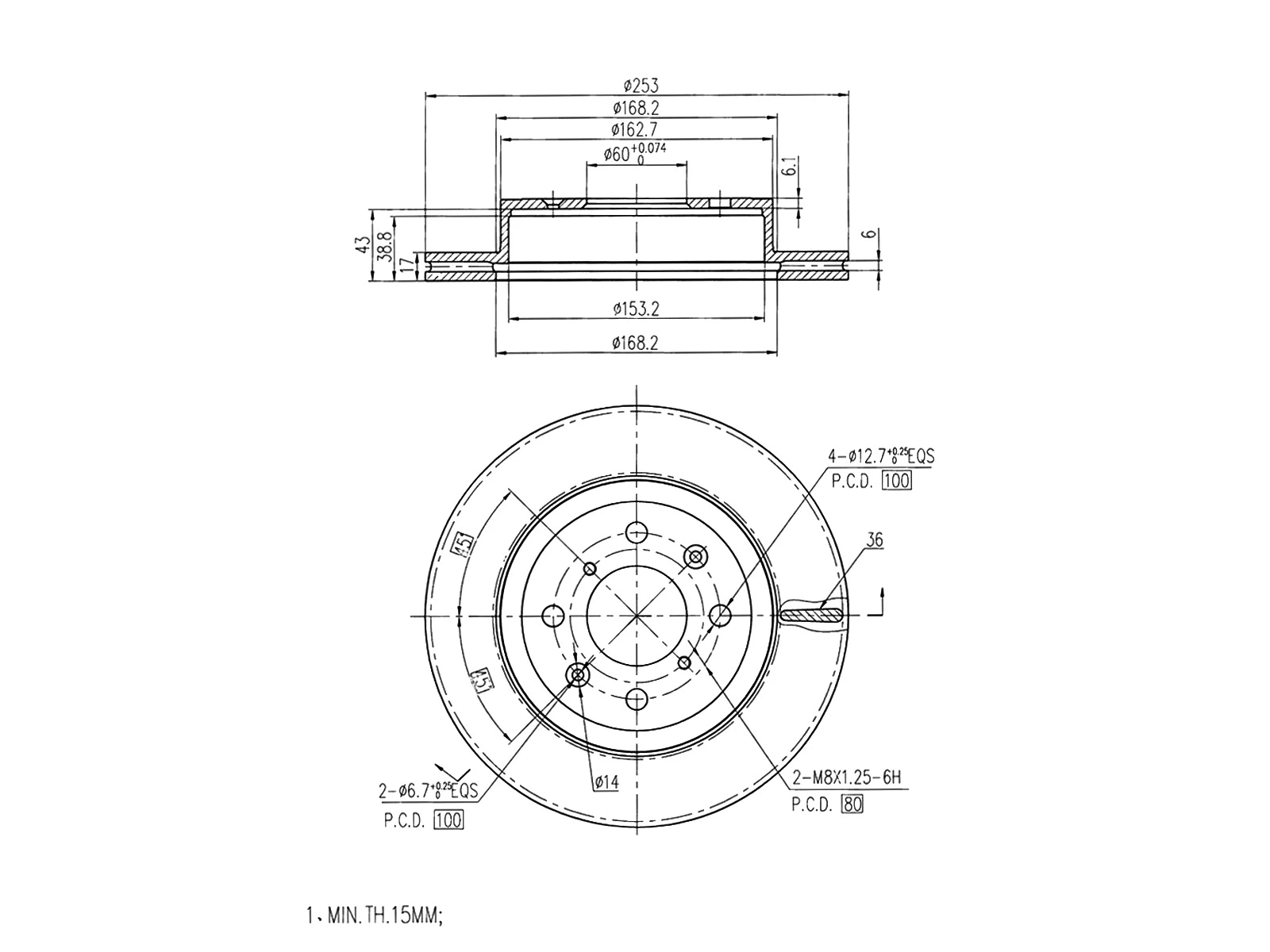 Brake Disc (AZMT-44-024-1253)