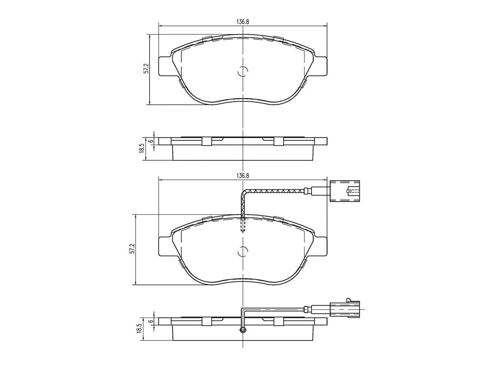 Brake Pad Set, disc brake (AZMT-44-022-1111)