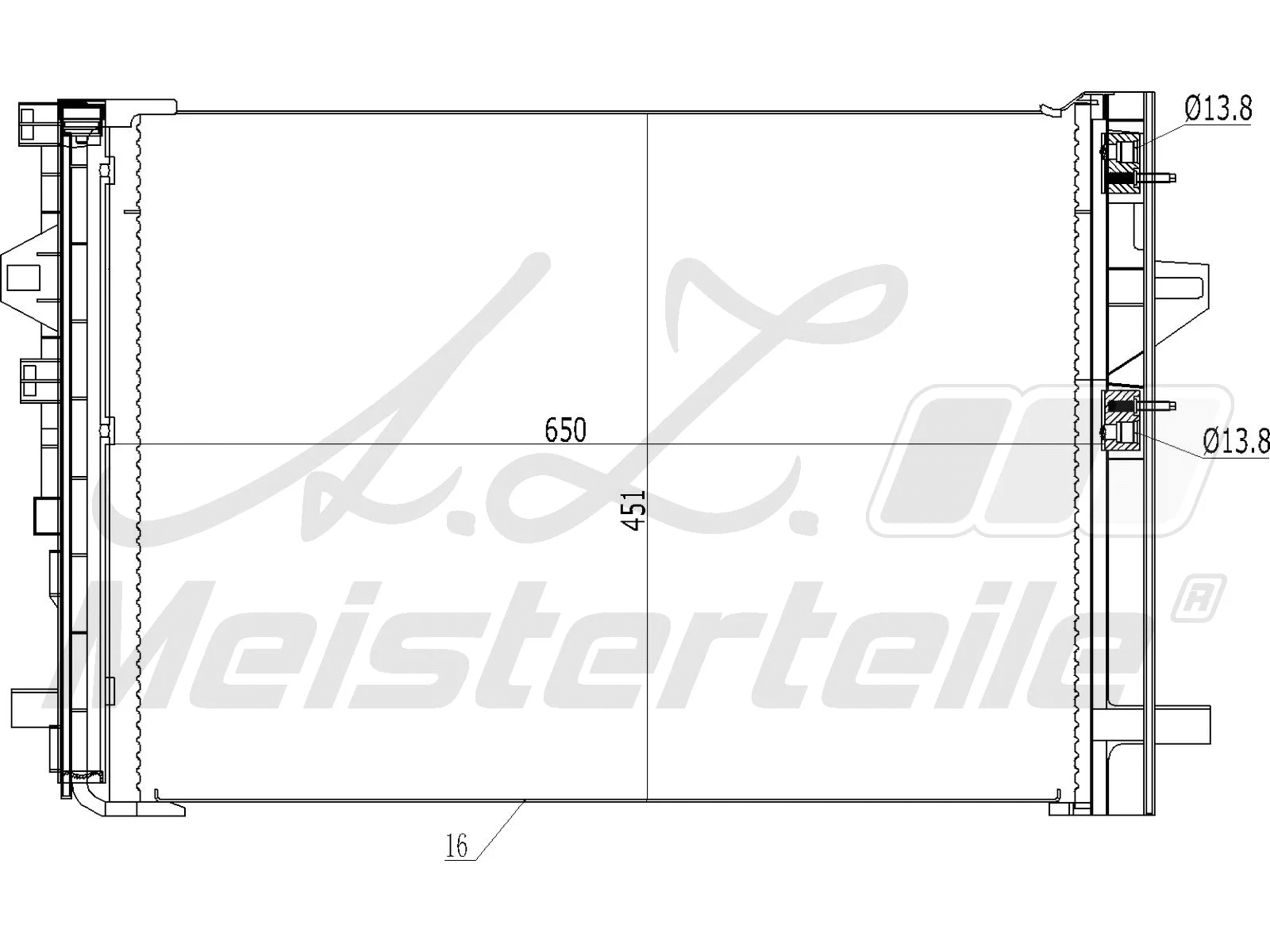 Condenser, air conditioning (AZMT-45-030-1523)