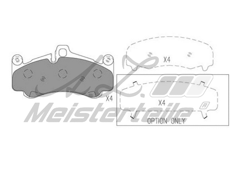 Brake Pad Set, disc brake (AZMT-44-022-2219)