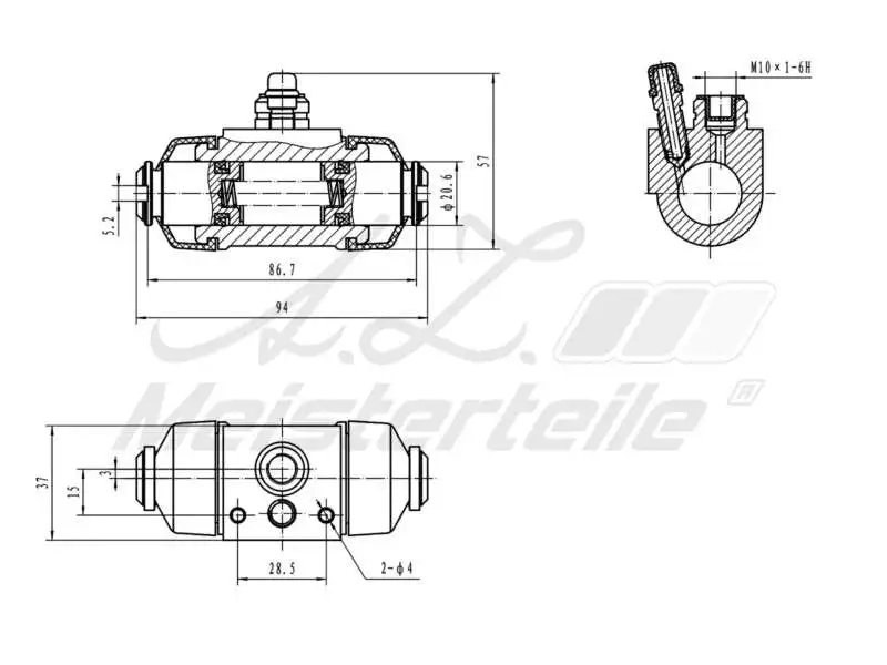 Wheel Brake Cylinder (AZMT-44-111-1132)