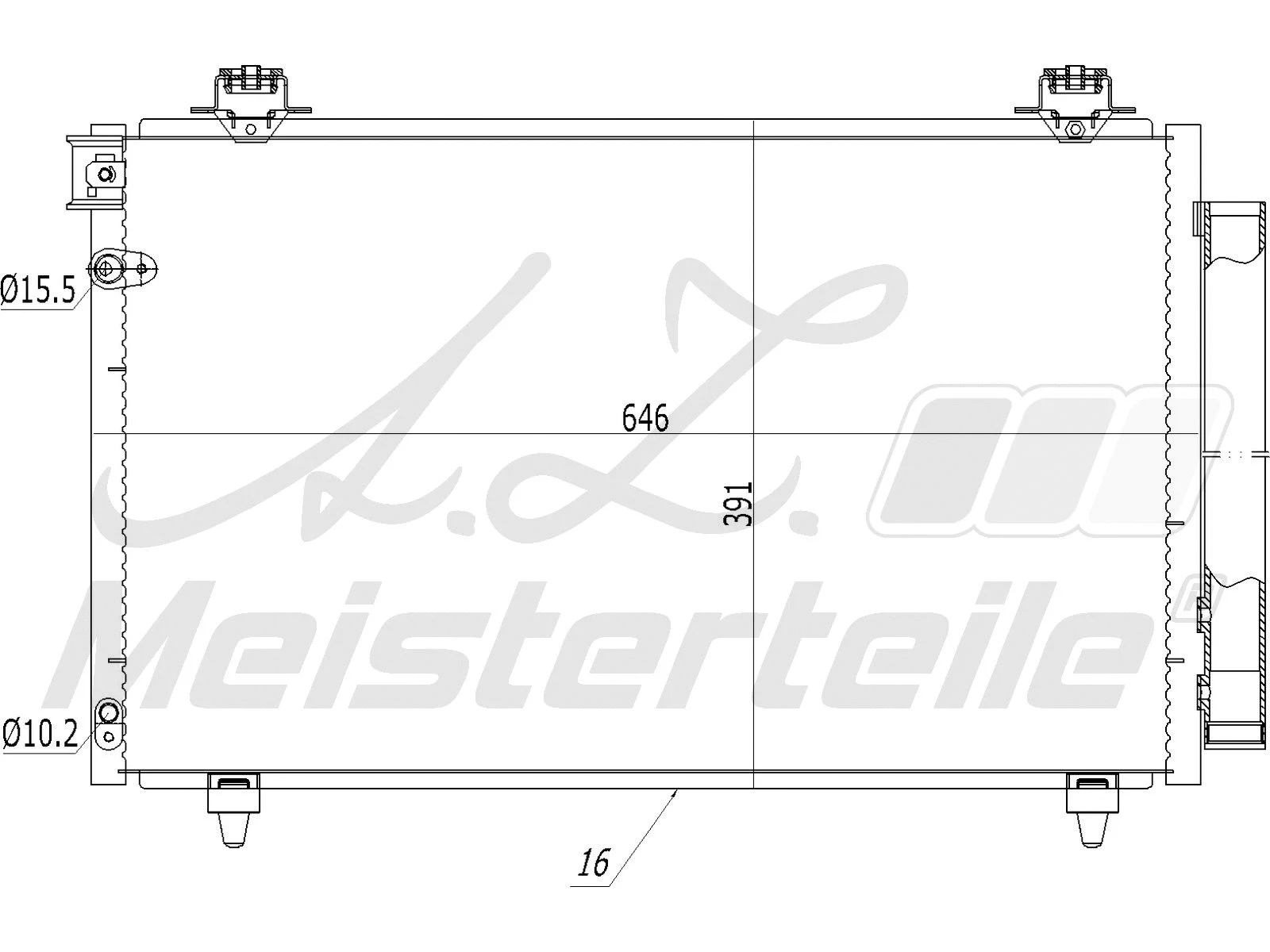 Condenser, air conditioning (AZMT-45-030-1377)