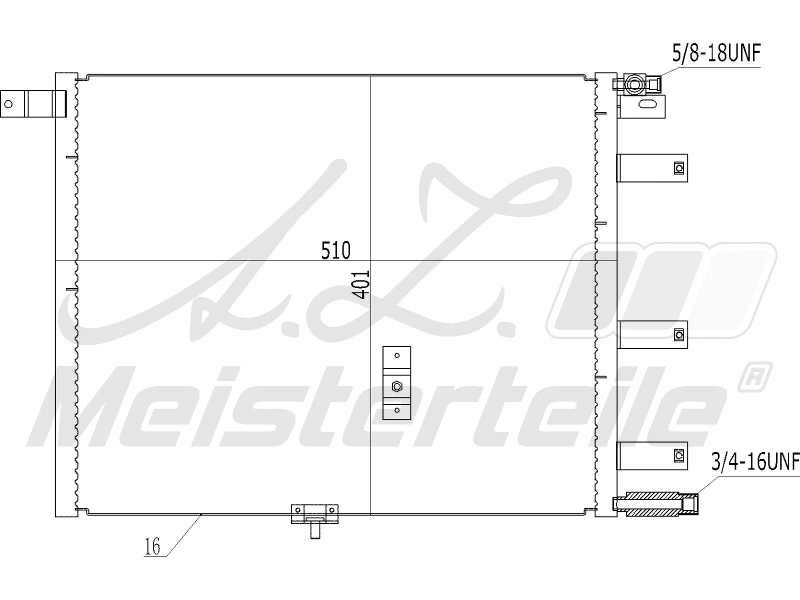 Condenser, air conditioning (AZMT-45-030-1506)