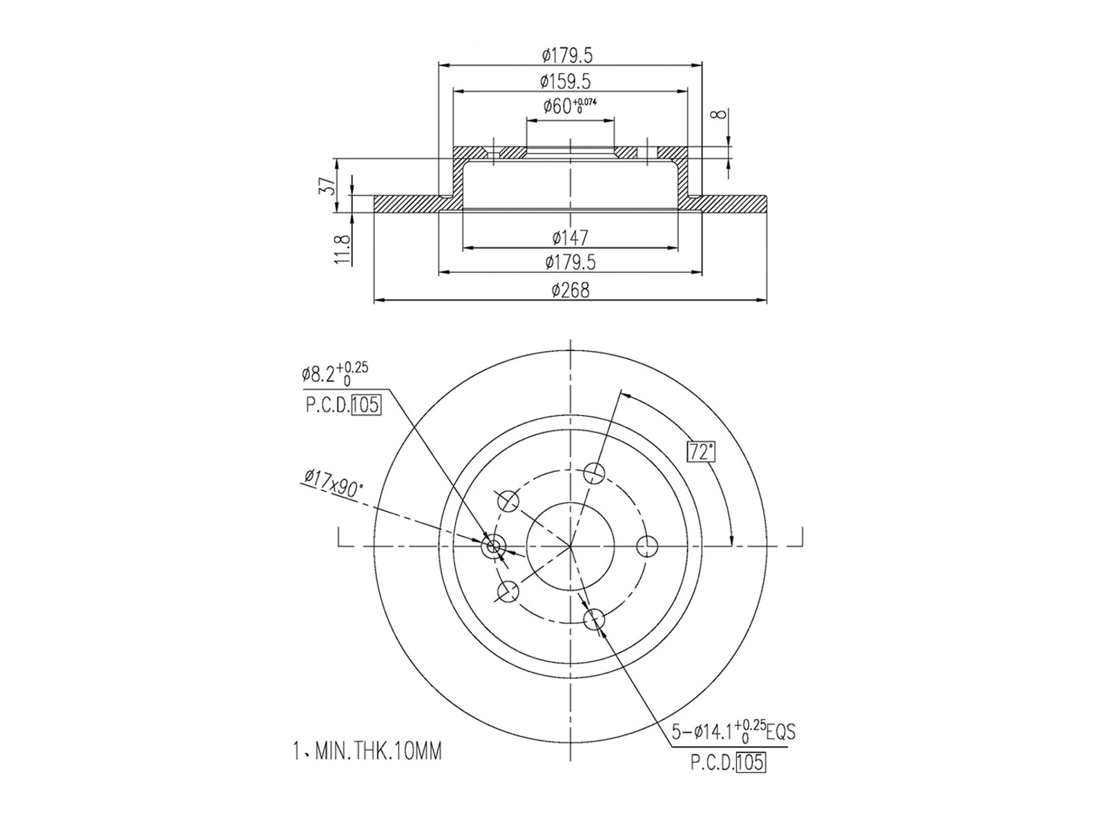Brake Disc (AZMT-44-024-1407)