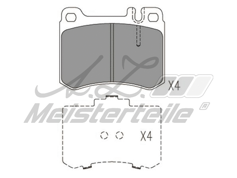 Brake Pad Set, disc brake (AZMT-44-022-2417)