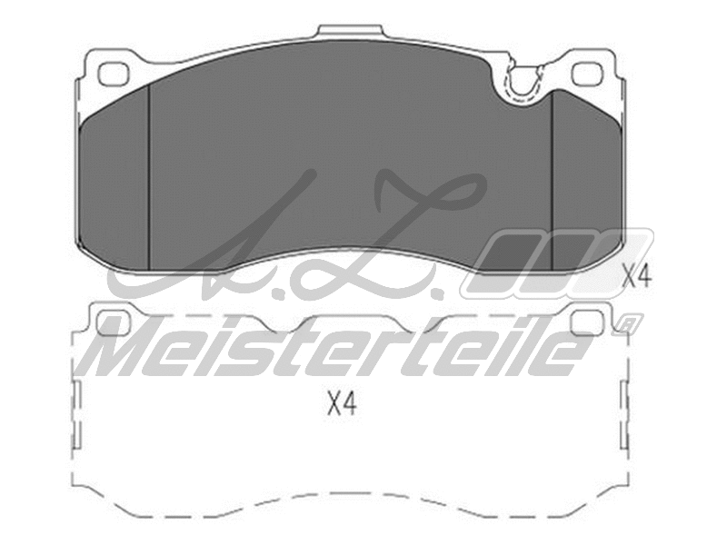 Brake Pad Set, disc brake (AZMT-44-022-1885)