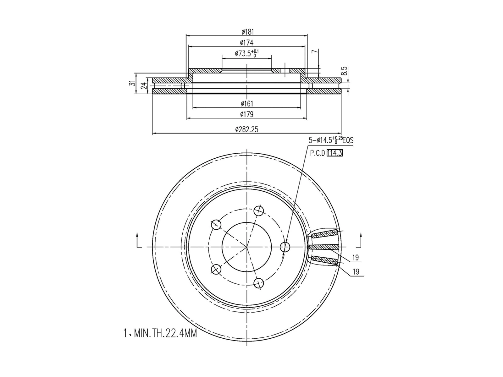 Brake Disc (AZMT-44-024-1035)