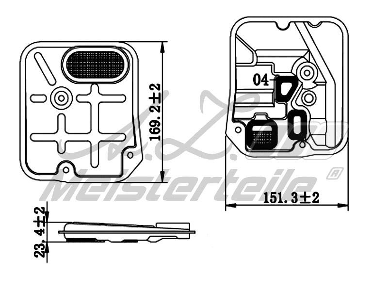Hydraulic Filter, automatic transmission (AZMT-41-050-1095)
