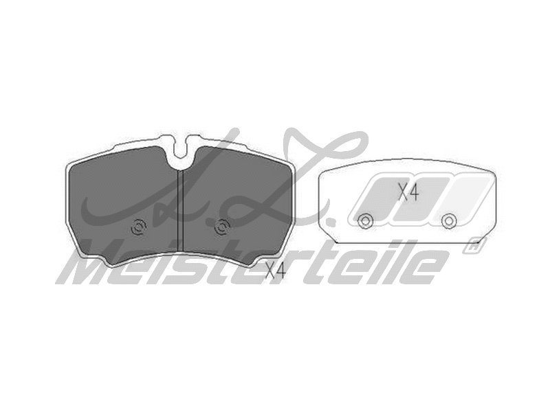 Brake Pad Set, disc brake (AZMT-44-022-2231)