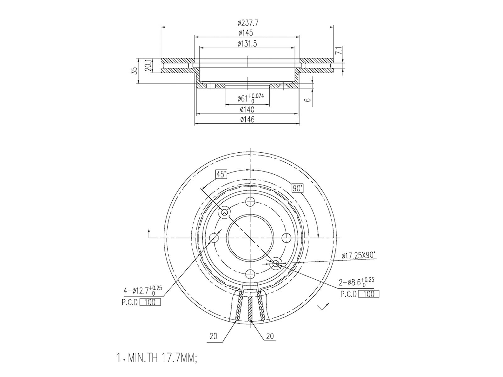Brake Disc (AZMT-44-024-1294)