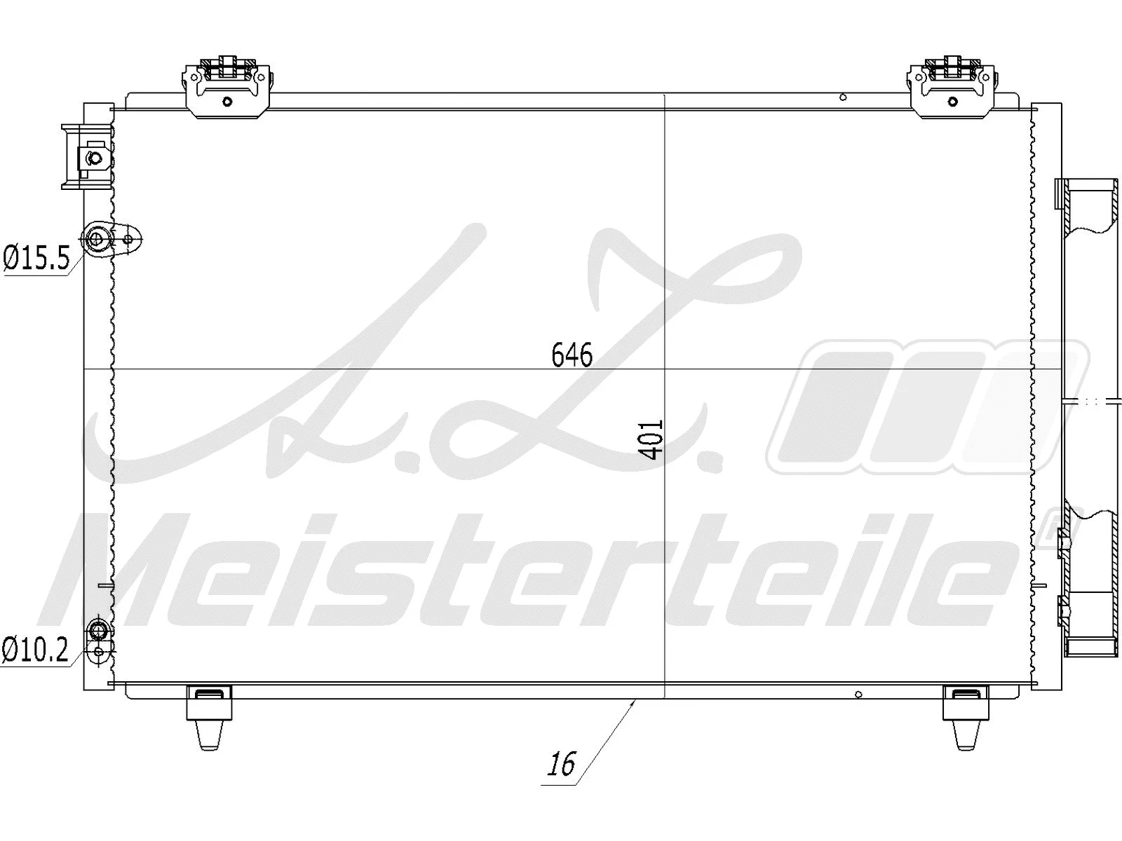 Condenser, air conditioning (AZMT-45-030-1357)