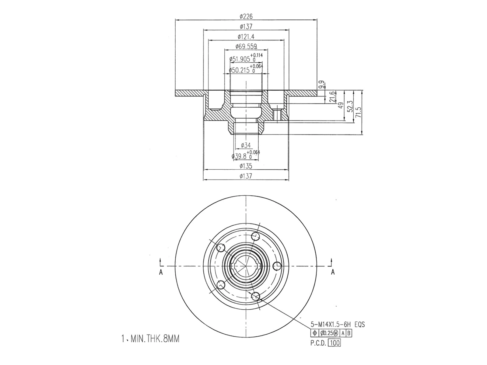 Brake Disc (AZMT-44-024-1431)