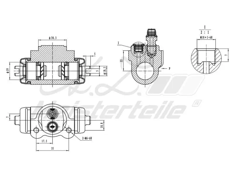 Wheel Brake Cylinder (AZMT-44-111-1131)