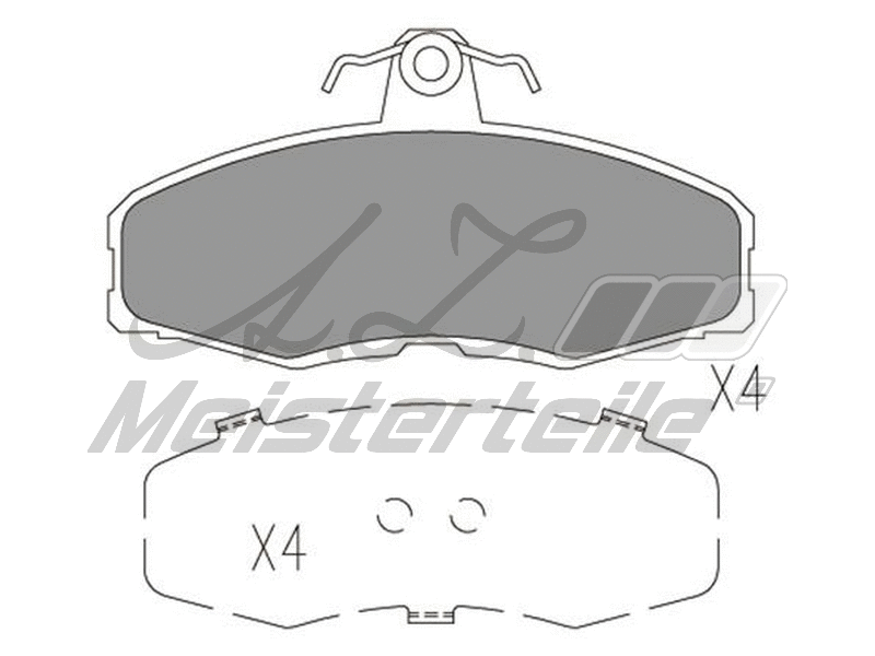 Brake Pad Set, disc brake (AZMT-44-022-2347)