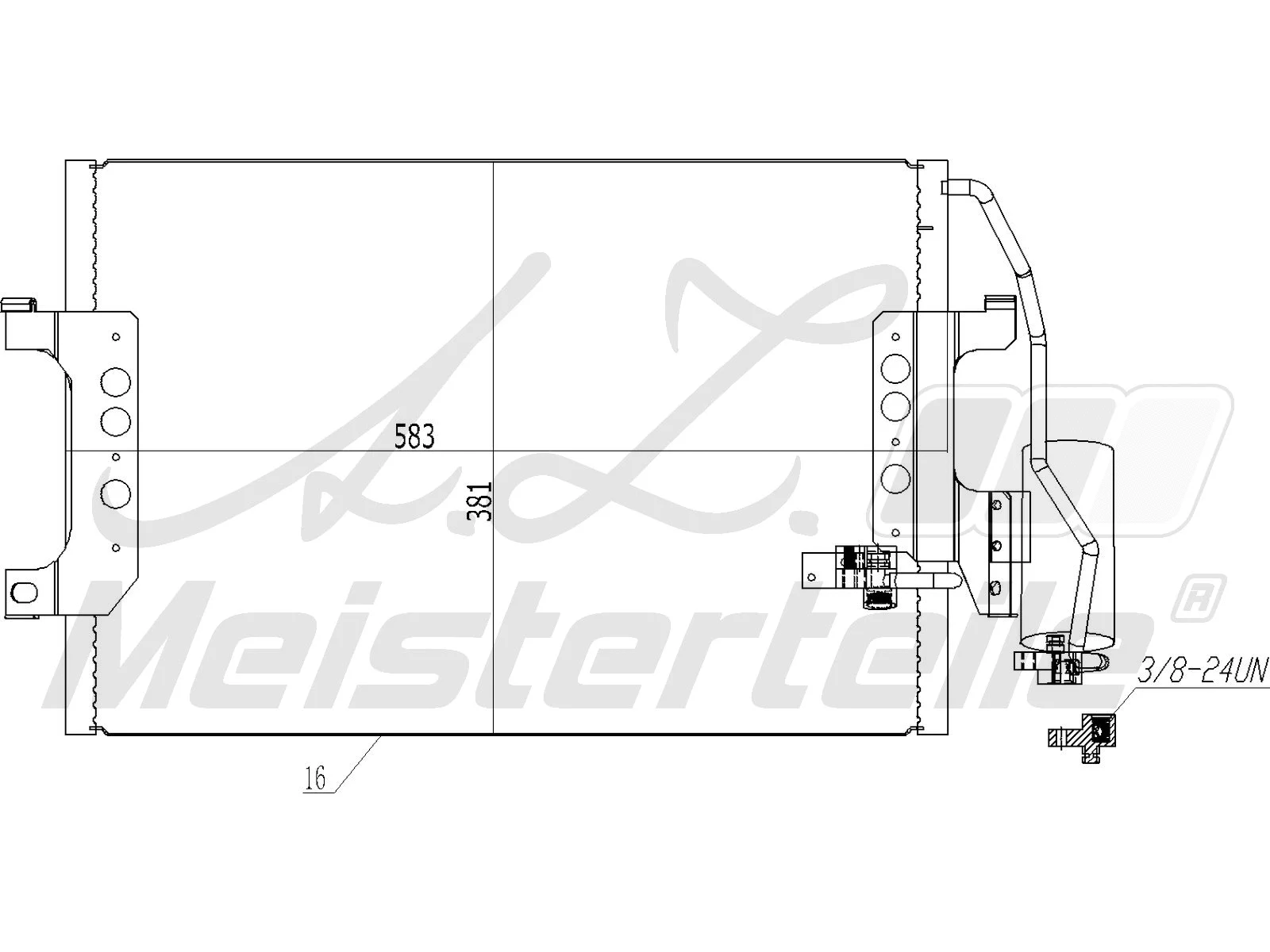 Condenser, air conditioning (AZMT-45-030-1352)