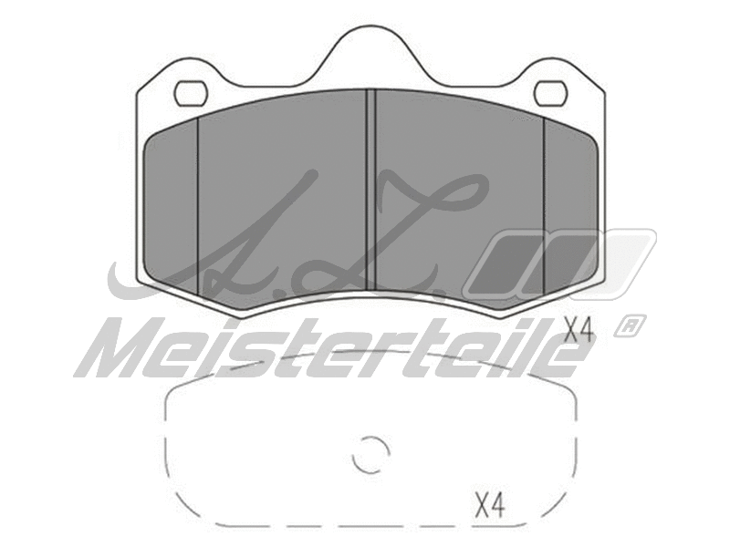 Brake Pad Set, disc brake (AZMT-44-022-1882)