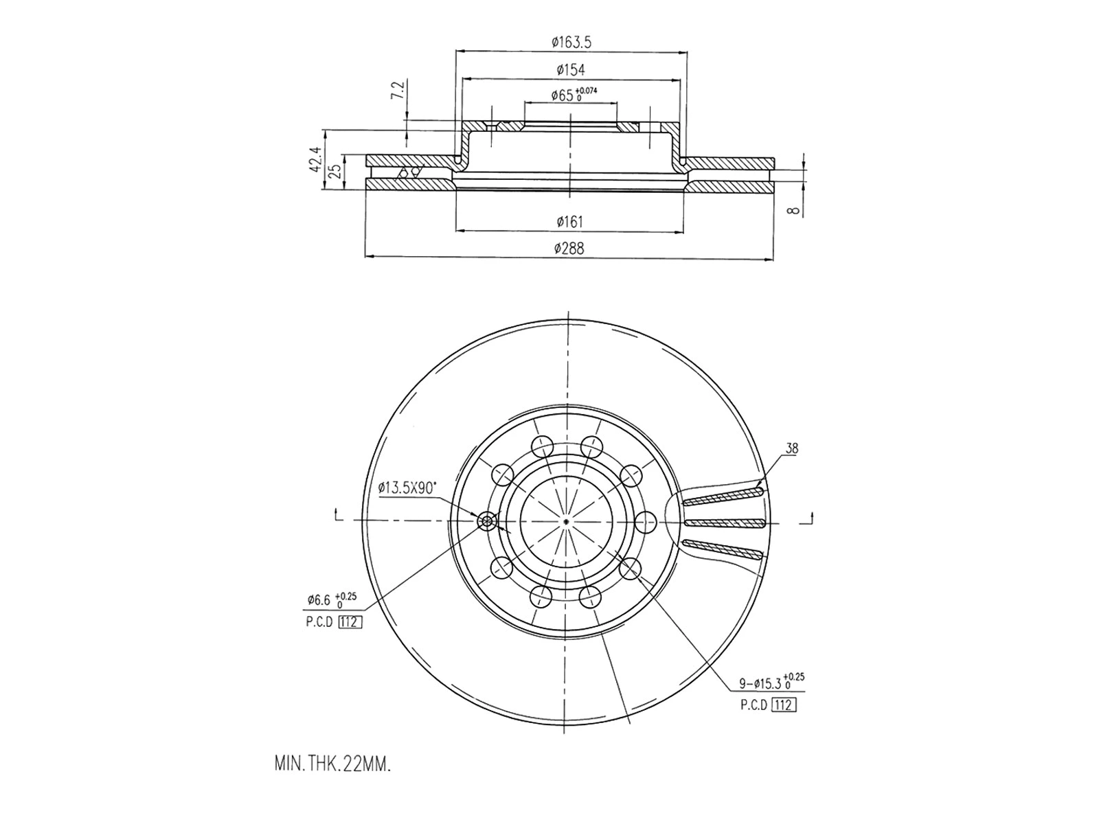 Brake Disc (AZMT-44-024-1125)