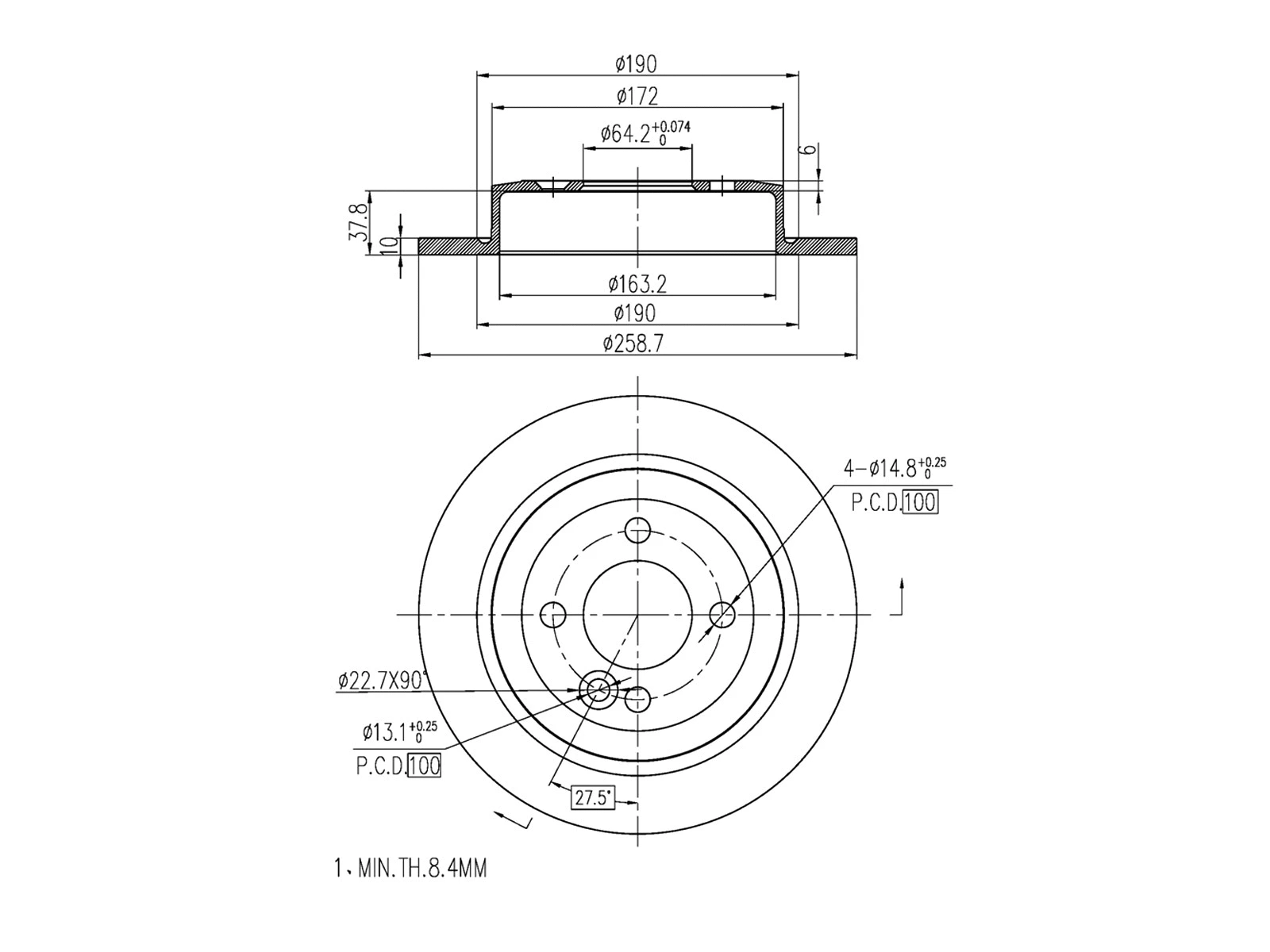 Brake Disc (AZMT-44-024-1073)