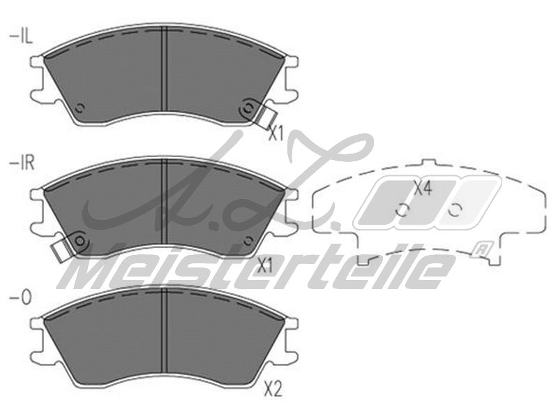 Brake Pad Set, disc brake (AZMT-44-022-2426)