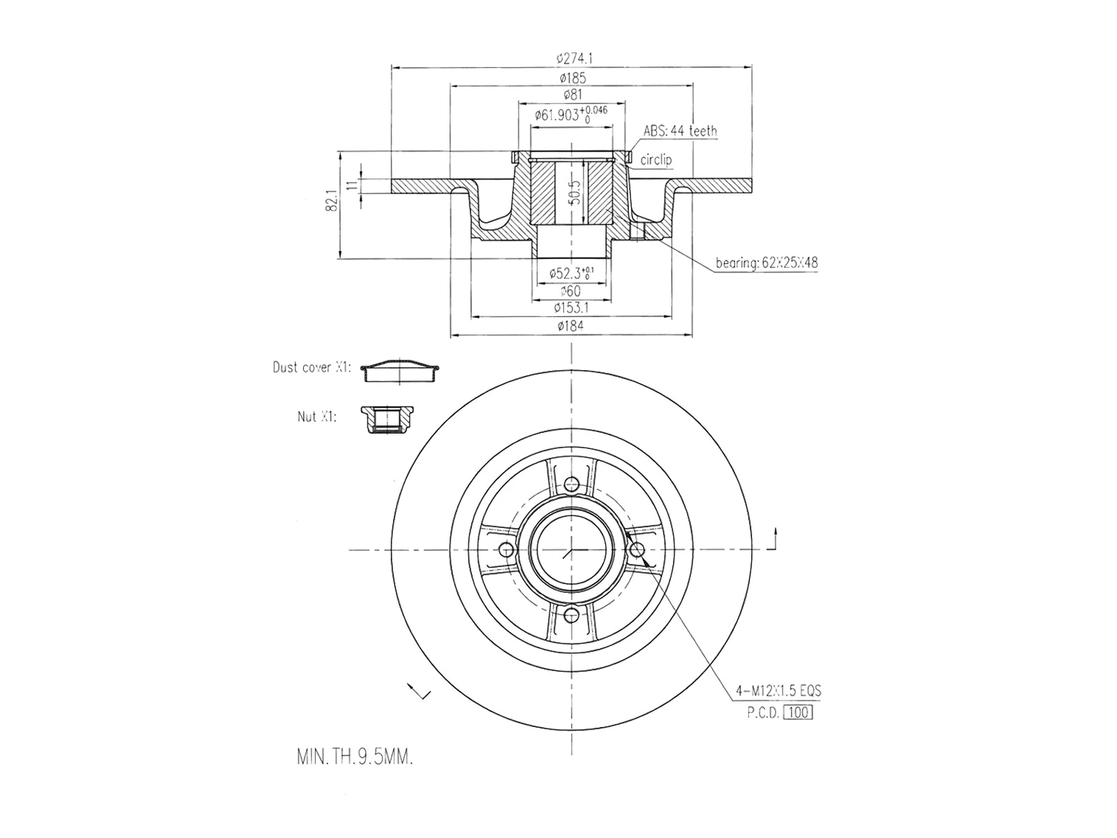 Brake Disc (AZMT-44-024-1336)