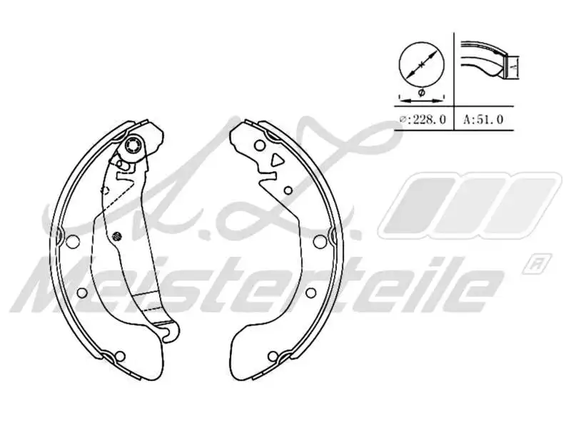 Brake Shoe Set (AZMT-44-026-1385)