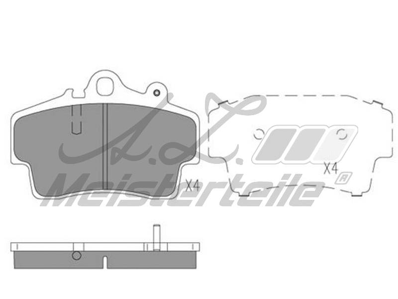 Brake Pad Set, disc brake (AZMT-44-022-2202)