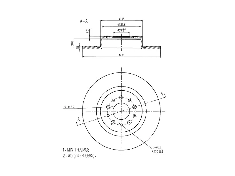 Brake Disc (AZMT-44-024-1079)