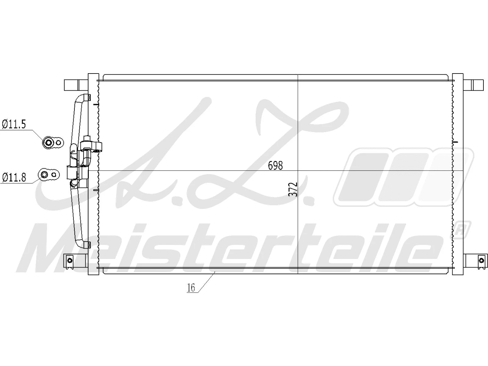 Condenser, air conditioning (AZMT-45-030-1413)