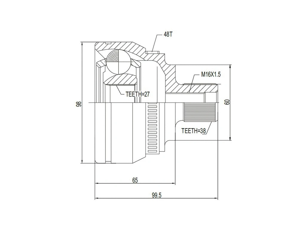 Joint Kit, drive shaft (AZMT-43-030-1055)