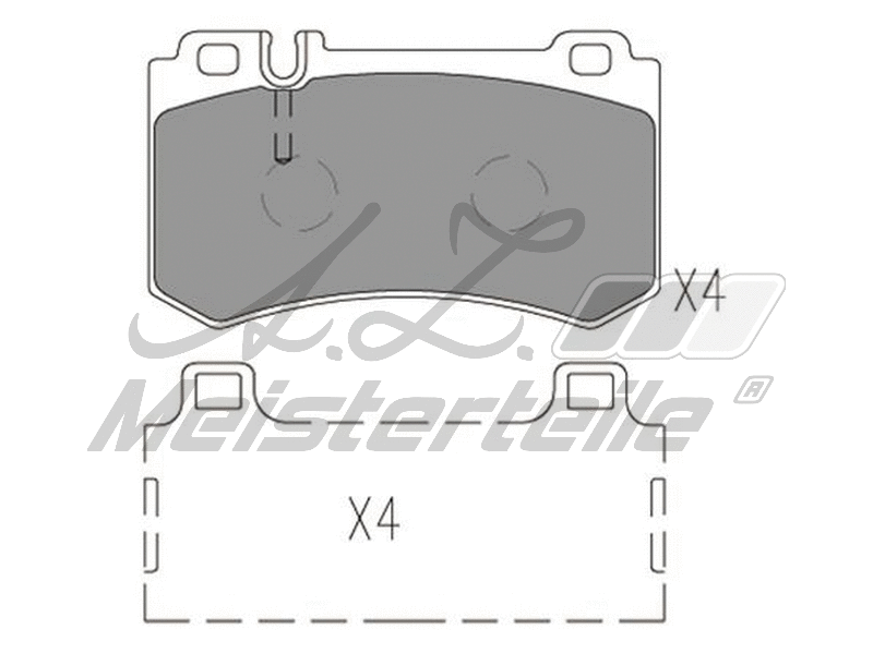 Brake Pad Set, disc brake (AZMT-44-022-1812)