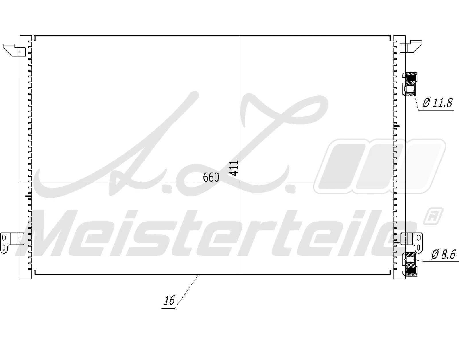 Condenser, air conditioning (AZMT-45-030-1193)
