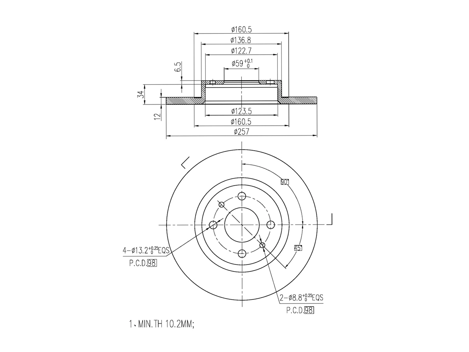 Brake Disc (AZMT-44-024-1220)