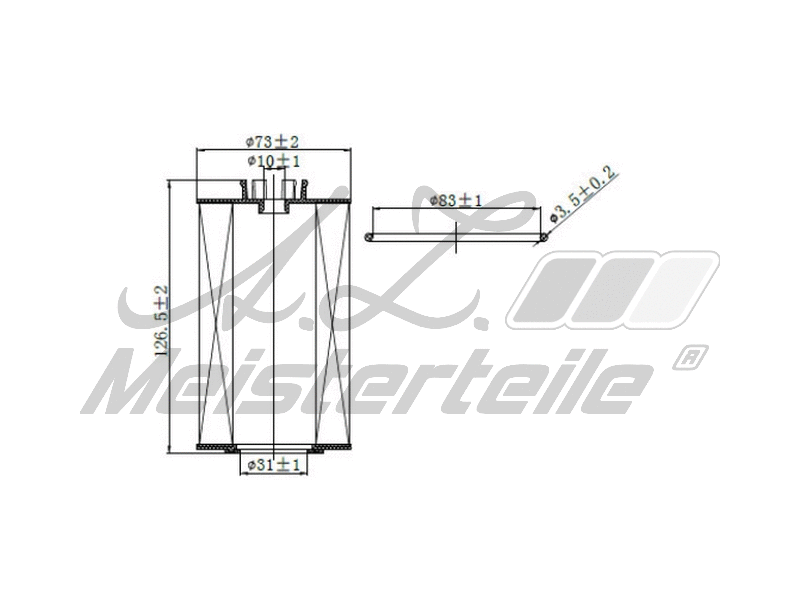 Oil Filter (AZMT-41-040-1349)