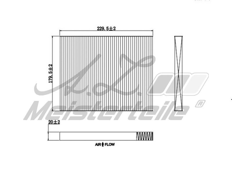 Filter, cabin air (AZMT-41-010-1684)