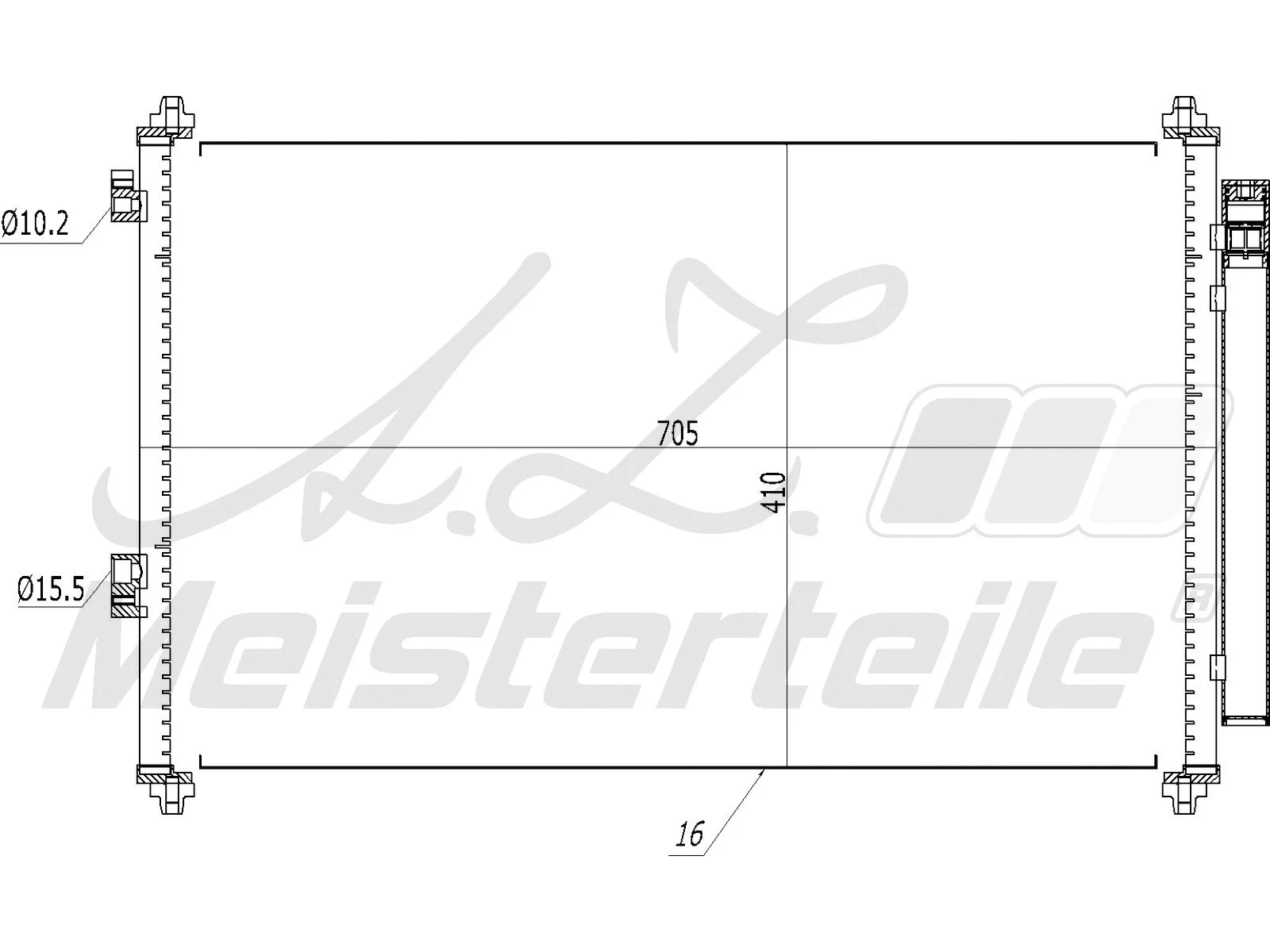 Condenser, air conditioning (AZMT-45-030-1088)