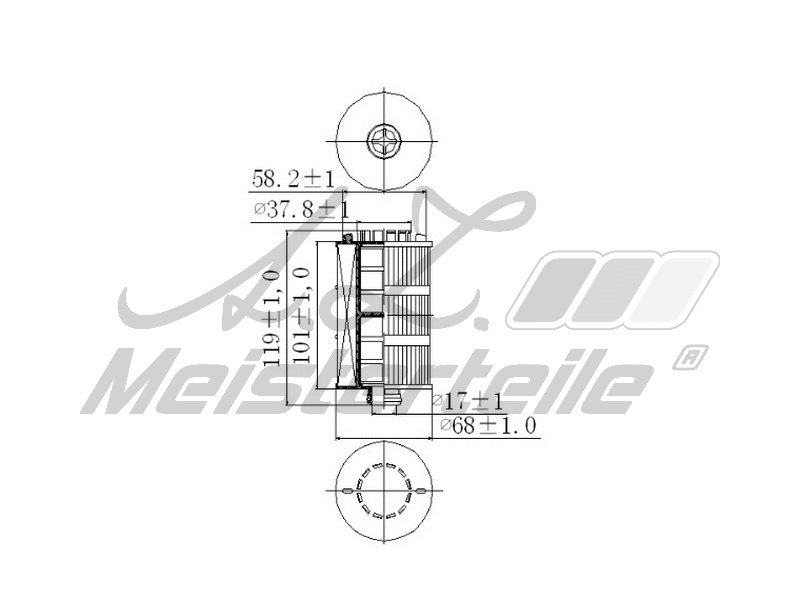 Oil Filter (AZMT-41-040-1341)