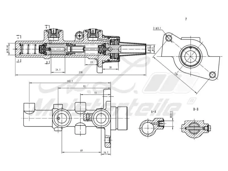 Brake Master Cylinder (AZMT-44-110-1086)