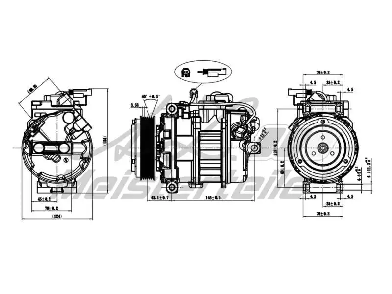 Compressor, air conditioning (AZMT-45-041-1069)